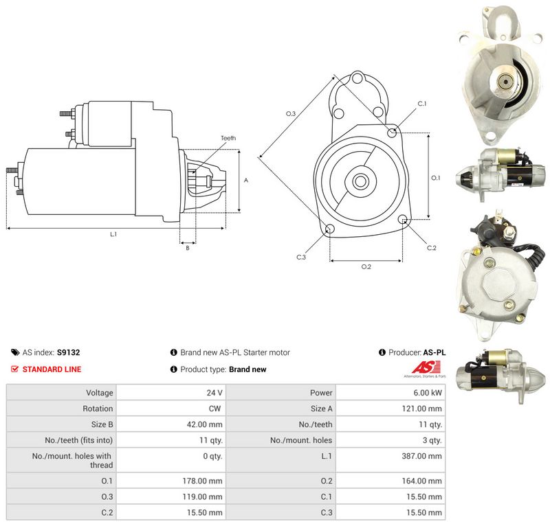 AS-PL S9132 Starter