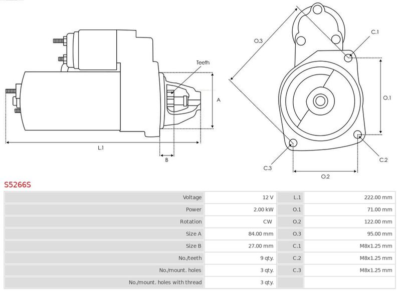 AS-PL S5266S Starter