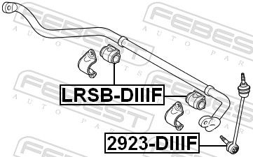 FEBEST 2923-DIIIF Link/Coupling Rod, stabiliser bar