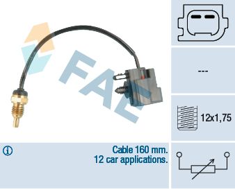 FAE érzékelő, hűtőfolyadék-hőmérséklet 32426