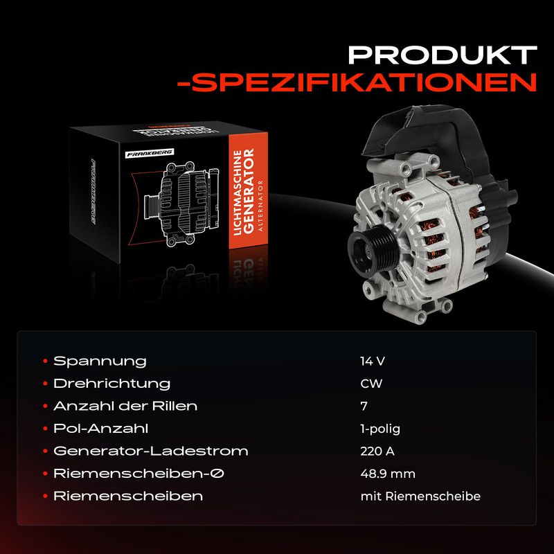 Frankberg 5481FB0055590 Alternator