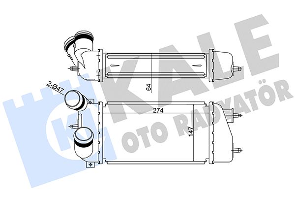 Охолоджувач наддувального повітря, Kale Oto Radyatör 344100