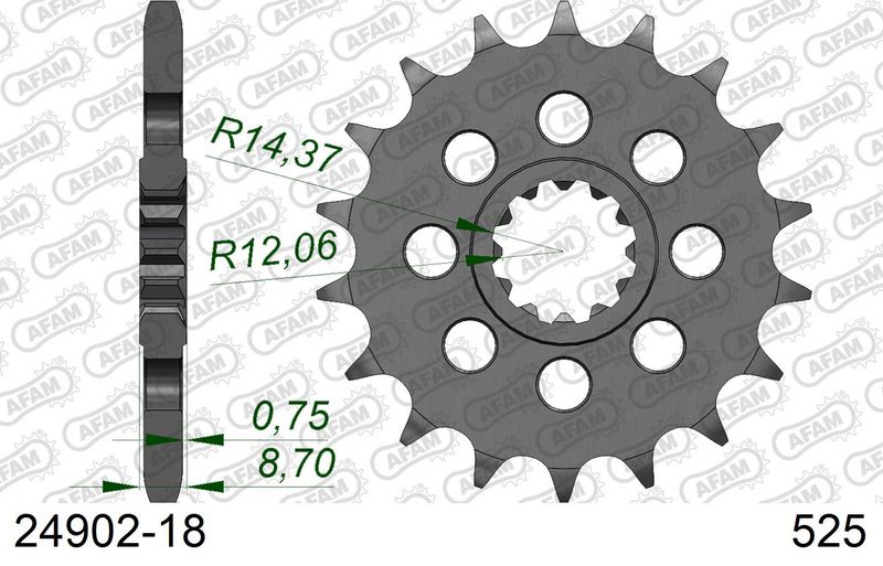 Roata dintata AFAM 24902-18