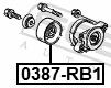 FEBEST 0387-RB1 ZentParts Tensioner Pulley, V-ribbed belt