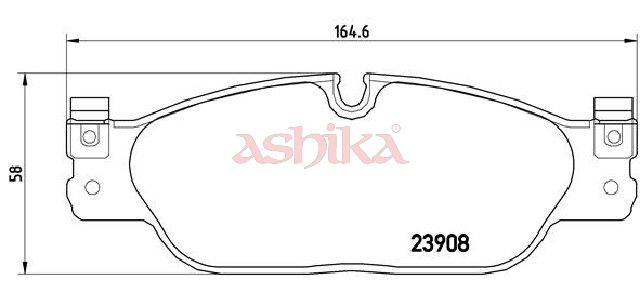ASHIKA 50-00-0345 Brake Pad Set, disc brake