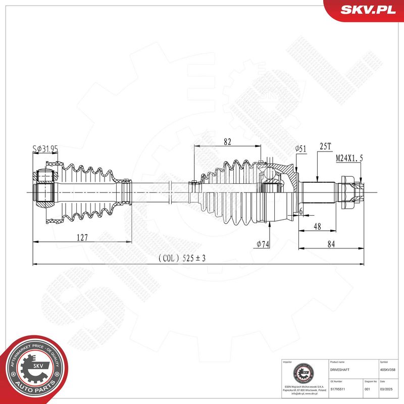 Veovõll, ESEN SKV 40SKV358