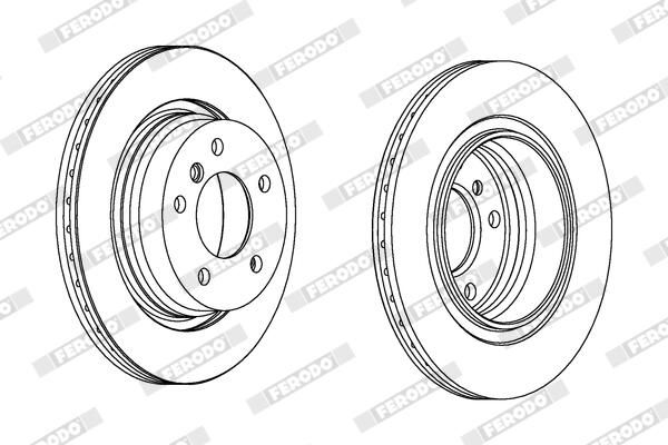 FERODO DDF1073C Brake Disc