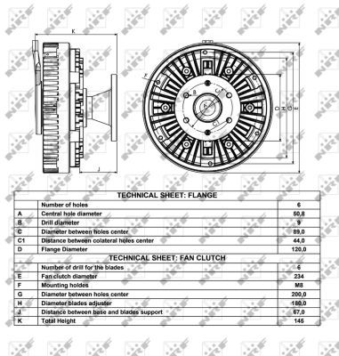 NRF 49048 Clutch, radiator fan