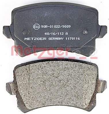 METZGER 1170116 Brake Pad Set, disc brake