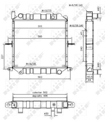 NRF 52266 Radiator, engine cooling
