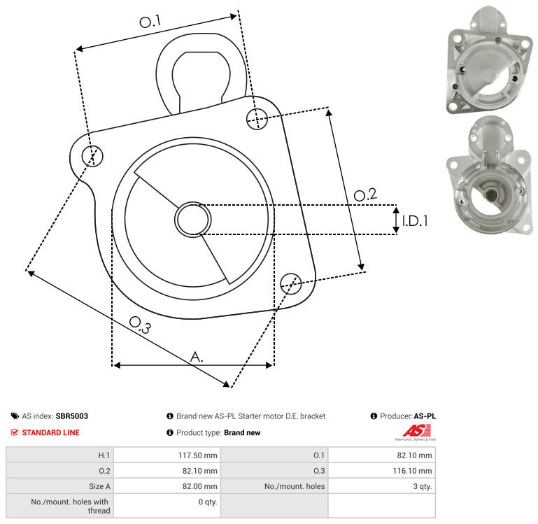Starterikaas, Karburaator, AS-PL SBR5003