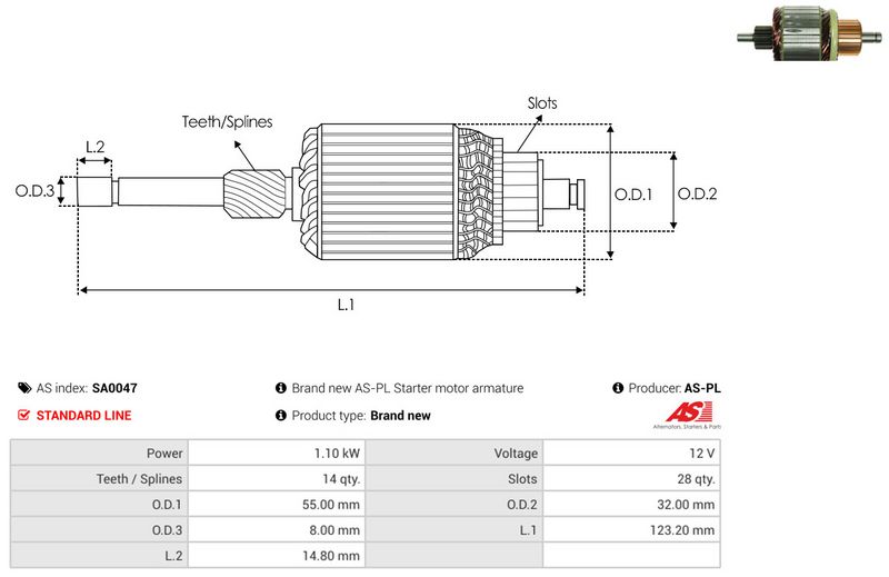 Ankur, starter, AS-PL SA0047