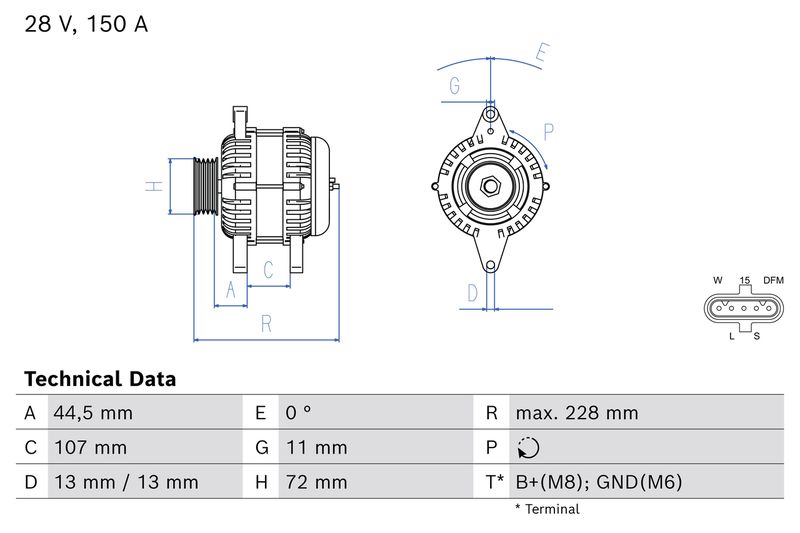 generátor 0 986 085 500