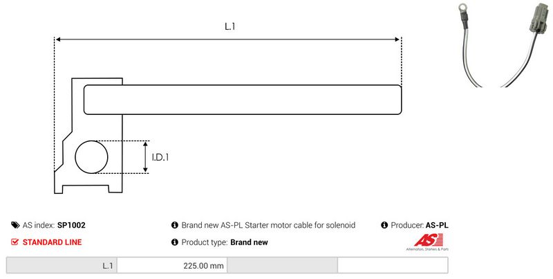 Remondikomplekt, Starter, AS-PL SP1002