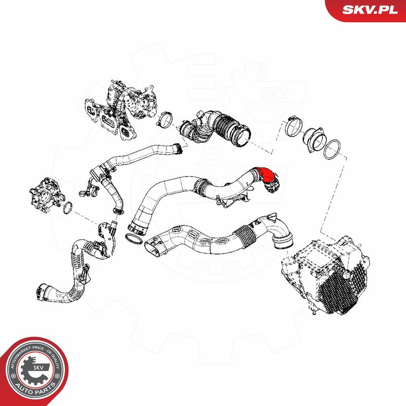 ESEN SKV 54SKV100 Charge Air Hose