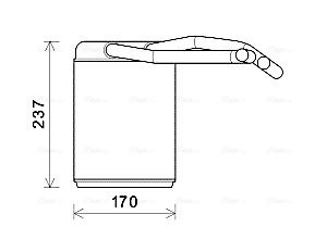 AVA QUALITY COOLING Hőcserélő, belső tér fűtés HYA6446