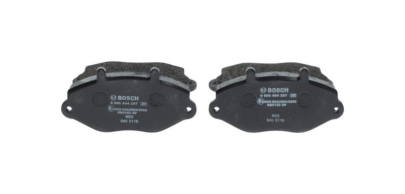 BOSCH 0 986 494 287 Brake Pad Set, disc brake