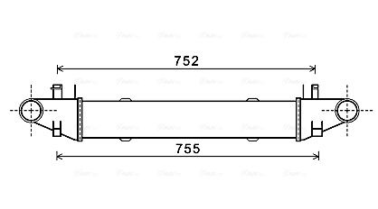 Intercooler, échangeur AVA QUALITY COOLING MSA4557