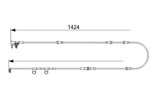 BOSCH 1 987 473 581 Warning Contact, brake pad wear