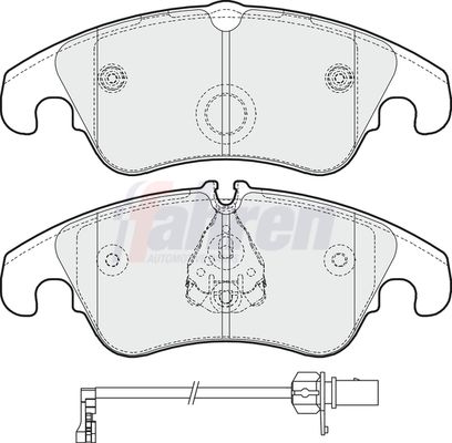 Fahren Brake Pad Set, disc brake FBP3362