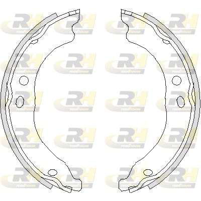 Комплект гальмівних колодок, стоянкове гальмо, Roadhouse 4750.00
