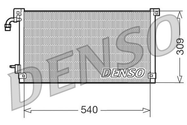 DENSO kondenzátor, klíma DCN21004