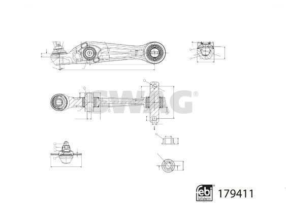 SWAG 33 10 4913 Control/Trailing Arm, wheel suspension