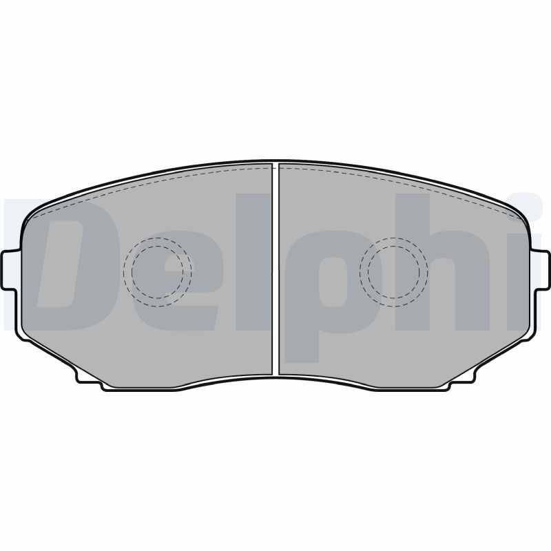 Комплект гальмівних накладок, дискове гальмо, Delphi LP2098