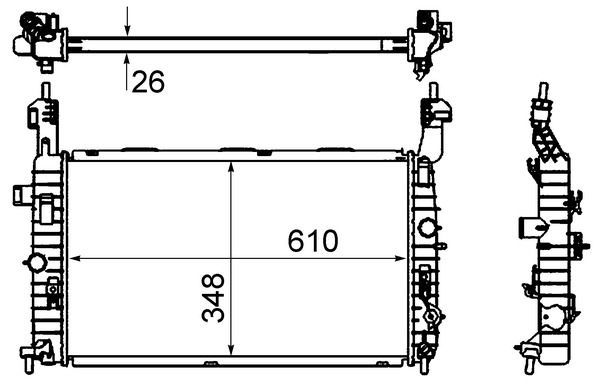 Chladič, chlazení motoru CR 833 000S