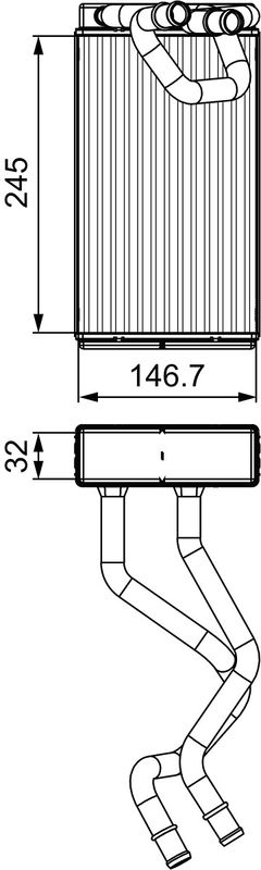 VALEO Kachelradiateur, interieurverwarming 811549