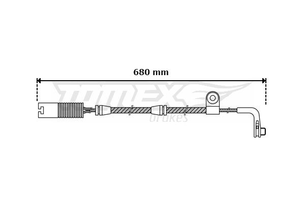 TOMEX Brakes figyelmezető kontaktus, fékbetétkopás TX 30-46