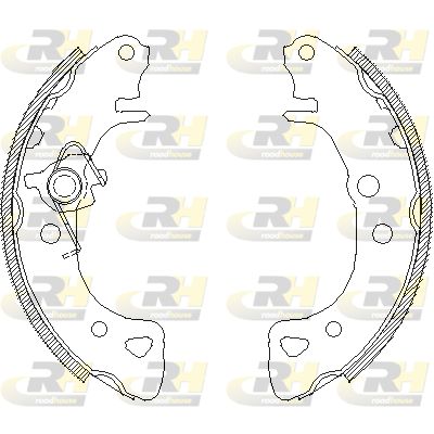 Комплект гальмівних колодок, Roadhouse 412600