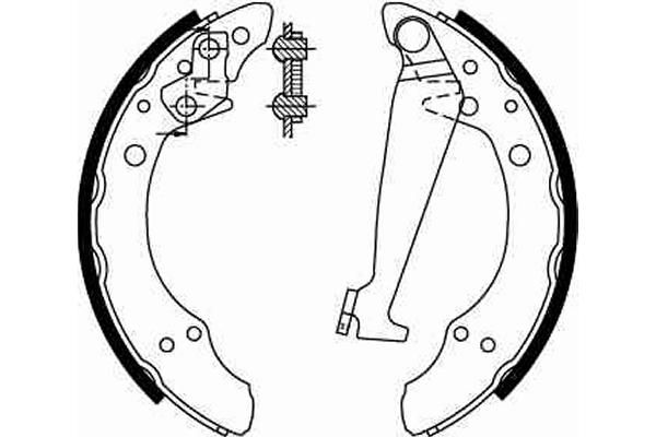 TRW GS8526 Brake Shoe Set