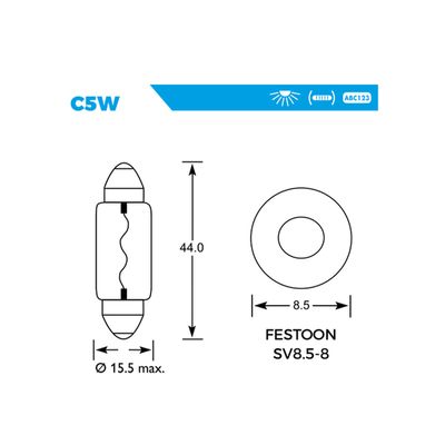 Simply S239 Bulb C5W 12V 5W
