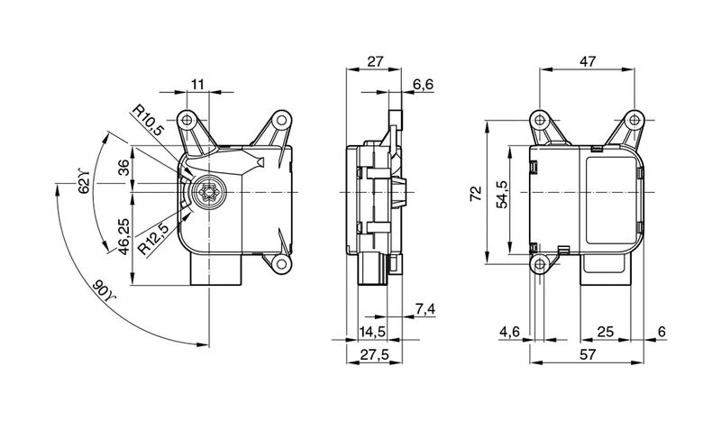 BOSCH 0132801351 Actuator, headlight levelling