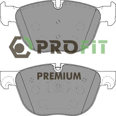 Комплект гальмівних накладок, дискове гальмо, Profit 5005-4052