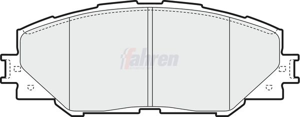 Fahren Brake Pad Set, disc brake FBP3231