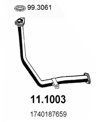 ASSO 11.1003 - Išmetimo vamzdis