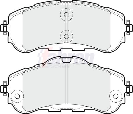 Fahren Brake Pad Set, disc brake FBP3743