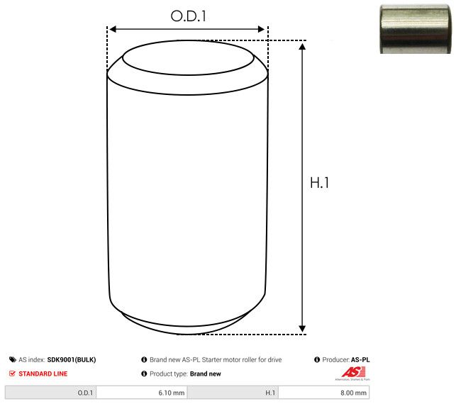 AS-PL SDK9001(BULK) Repair Kit, starter