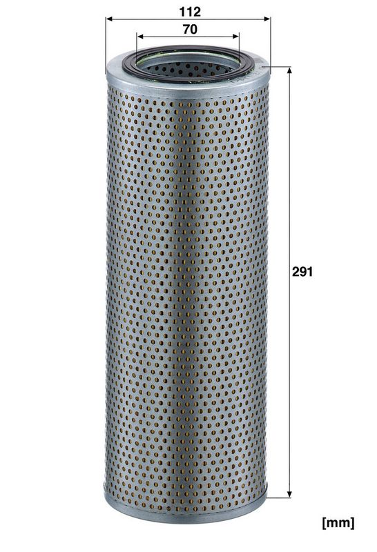 Hydraulisch filter (patroon) past: ALLIS CHALMERS AD3, AD30, AD4, AD40  ASTRA BM 22, BM 22A  AVELING-BARFORD MG, MT  BARBER GREENE 828  CASE IH 135  CATERPILLAR 307, 307B, 307C, 307D, 308C, 308D CR