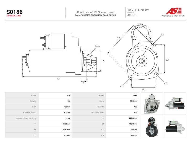Starter, AS-PL S0186
