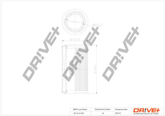 Повітряний фільтр, Dr!Ve+ DP1110.10.0746