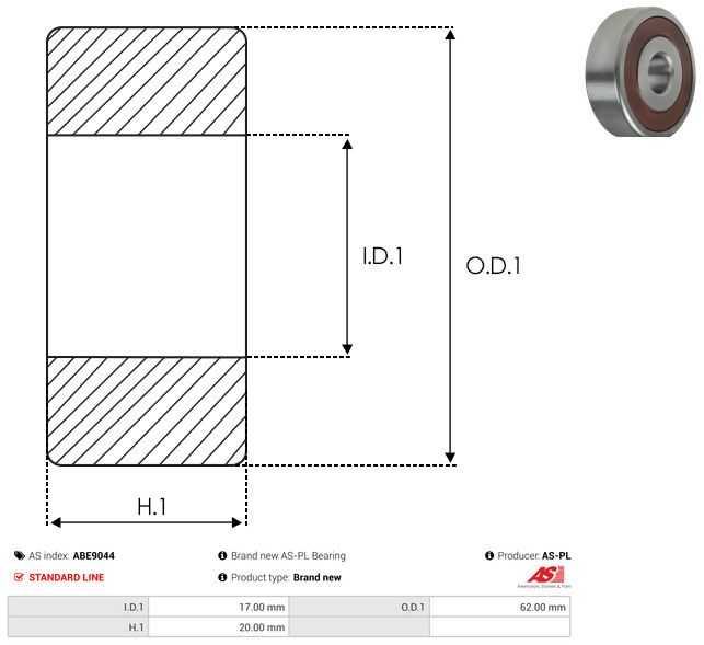 AS-PL ABE9044 Bearing