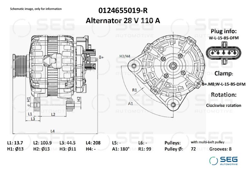 generátor 0124655019-R