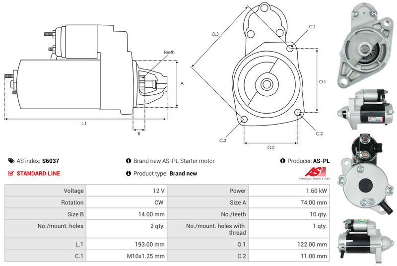 AS-PL S6037 Starter