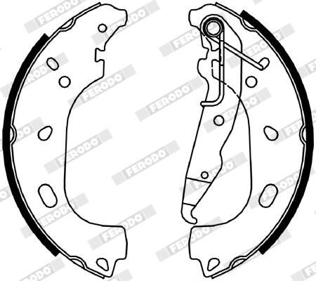 Sada brzdových čelistí FSB4055