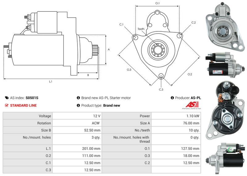 AS-PL S0501S Starter