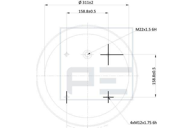 měch pérování SAF 3138, SKRS 9037, L 084.482-74A