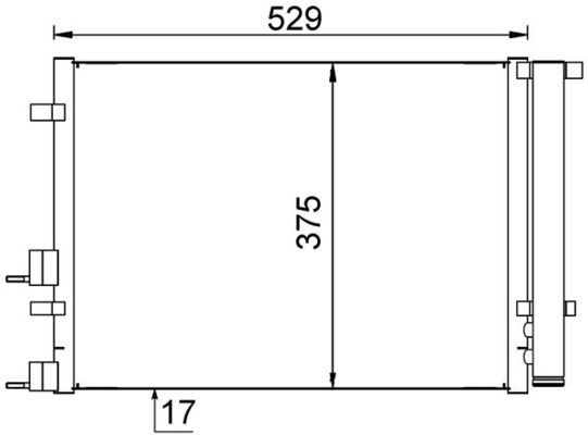 MAHLE kondenzátor, klíma AC 706 000S